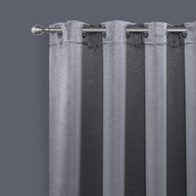 Load image into Gallery viewer, Dainty Home Brookville Textured 100% Blackout Luxurious Metallic Sheen Thermal Insulated Grommet Single Panel