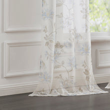 Load image into Gallery viewer, Dainty Home Jacqueline Linen Textured Metallic Light Filtering Grommet Curtain Panel Pair