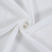 Load image into Gallery viewer, Dainty Home Lisa 3D Linen Textured Weaved Linen Look Striped Designed Fabric Shower Curtain