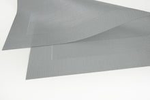 Load image into Gallery viewer, Dainty Home Sonata Woven Textilene Crossweave With Solid Geometric Pattern Reversible 12" x 18" Rectangular Placemat