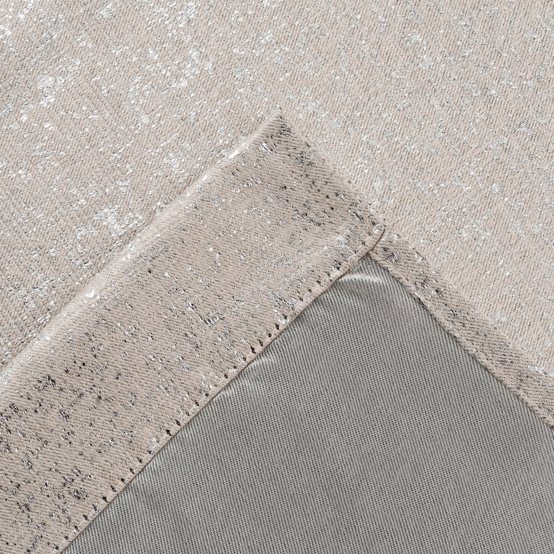 Dainty Home Artistic 3D Lurex Textured Thermal Insulated Blackout Grommet Panel Pair