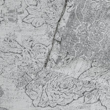 Load image into Gallery viewer, Dainty Home Shelley Heavy Jacquard Floral Textured Fabric Soft Polyester Shower Curtain, 72" x 72"