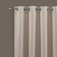 Load image into Gallery viewer, Dainty Home Brookville Textured 100% Blackout Luxurious Metallic Sheen Thermal Insulated Grommet Single Panel