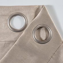 Load image into Gallery viewer, Dainty Home Brookville Textured 100% Blackout Luxurious Metallic Sheen Thermal Insulated Grommet Single Panel