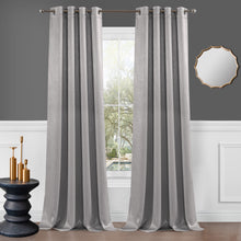 Load image into Gallery viewer, Dainty Home Brookville Textured 100% Blackout Luxurious Metallic Sheen Thermal Insulated Grommet Single Panel