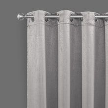 Load image into Gallery viewer, Dainty Home Brookville Textured 100% Blackout Luxurious Metallic Sheen Thermal Insulated Grommet Single Panel