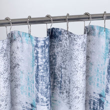 Load image into Gallery viewer, Dainty Home Printed Waffle 3D Textured Waffle Weave Textured Squares Designed Fabric Shower Curtain