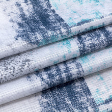 Load image into Gallery viewer, Dainty Home Printed Waffle 3D Textured Waffle Weave Textured Squares Designed Fabric Shower Curtain