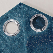 Load image into Gallery viewer, Dainty Home Artistic 3D Lurex Textured Thermal Insulated Blackout Grommet Panel Pair