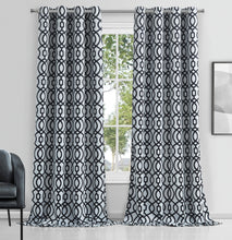 Load image into Gallery viewer, Dainty Home Trellis Printed 3D Designed Blackout Thermal Insulated Grommet Single Panel