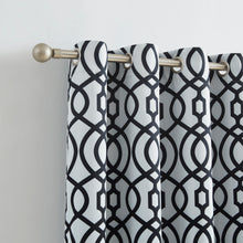 Load image into Gallery viewer, Dainty Home Trellis Printed 3D Designed Blackout Thermal Insulated Grommet Single Panel
