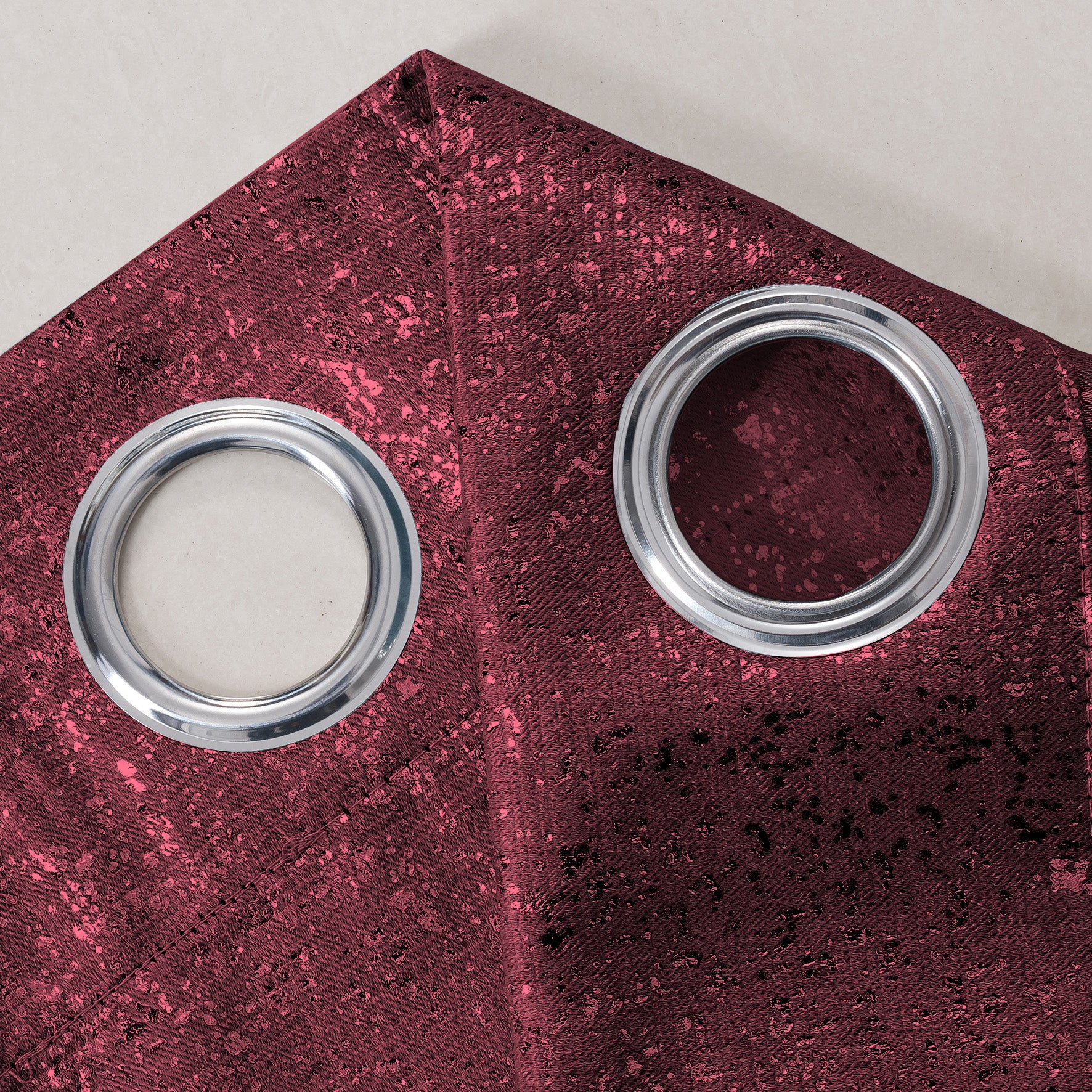 Dainty Home Artistic 3D Lurex Textured Thermal Insulated Blackout Grommet Panel Pair