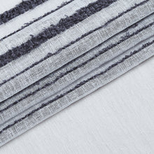 Load image into Gallery viewer, Dainty Home Daniella 3D Solid Linen Look Textured Striped 3D Chenille Designed Fabric Shower Curtain