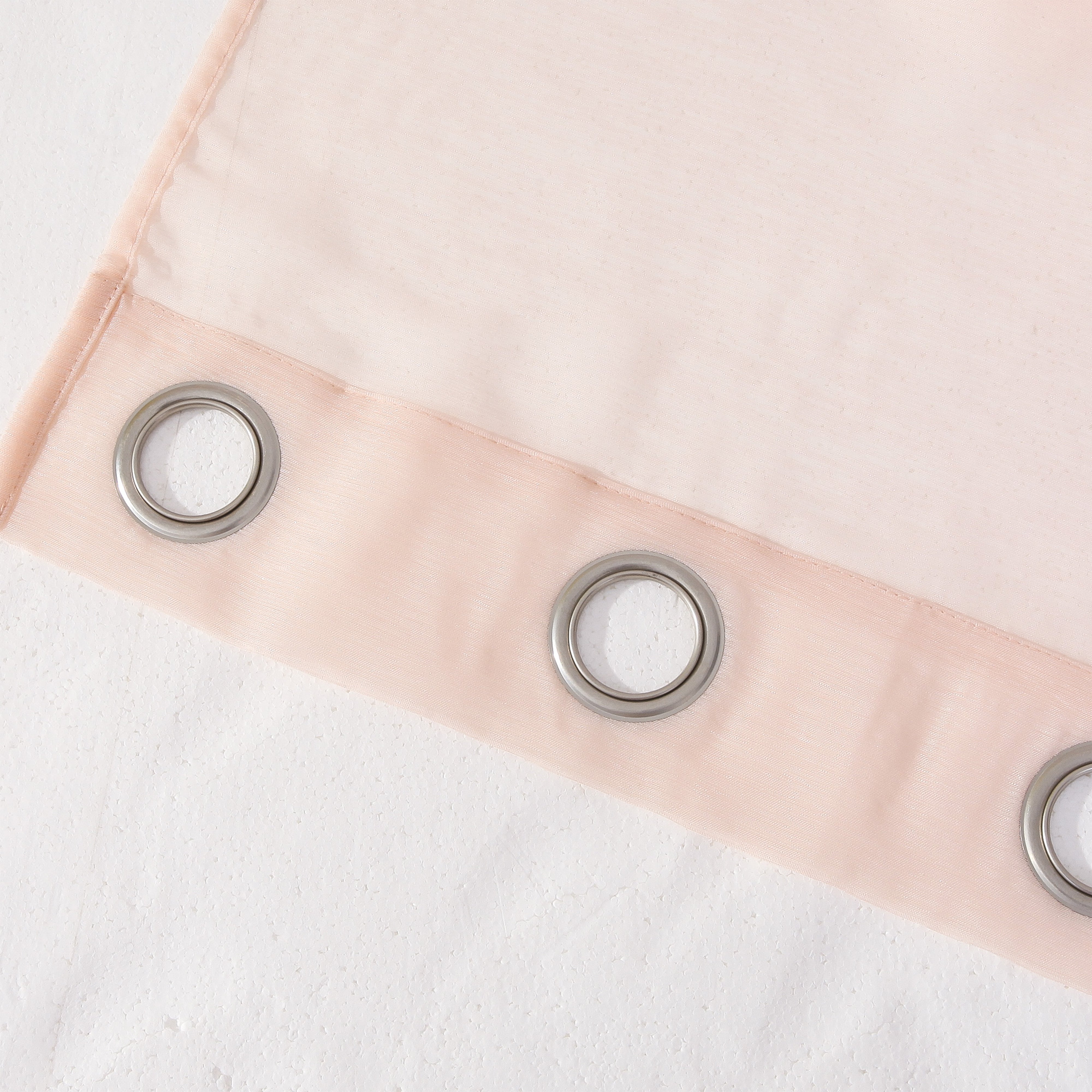 Dainty Home Malibu Solid Airy & Breathable Semi-Sheer Light Filtering Extra Wide Grommet Panel Pair