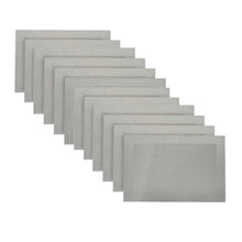 Load image into Gallery viewer, Dainty Home Santa Monica Woven Textilene Crossweave With Solid Geometric Pattern Reversible 13" x 19" Rectangular Placemats