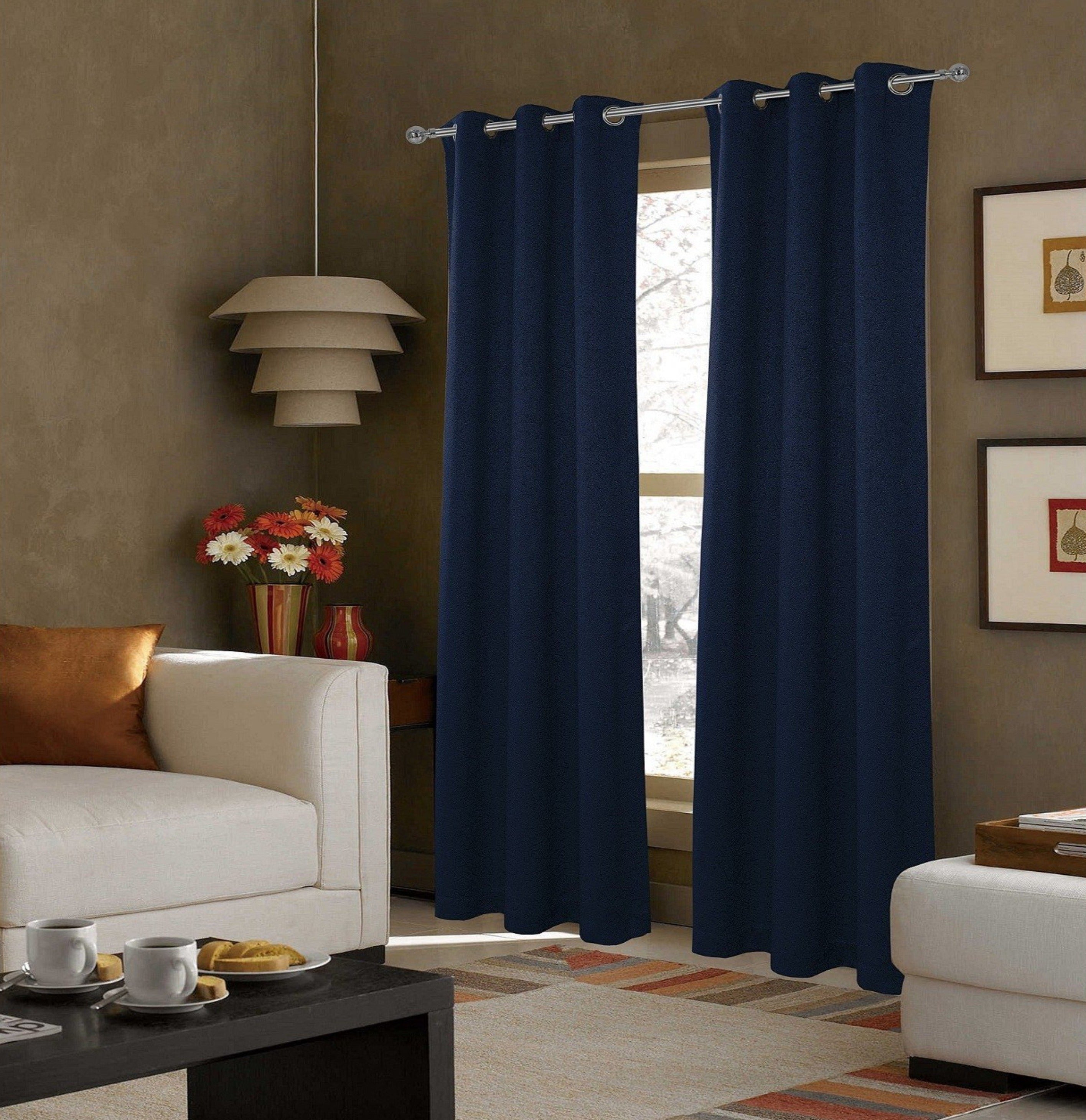 Dainty Home Ventura Woven Embossed Textured 3D Designed Thermal Insulated Blackout Grommet Panel Pair