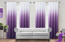 Load image into Gallery viewer, Dainty Home Shades Gradient Ombre Design Heavy Room Darkening Rod Pocket Set Of 4 Window Panels