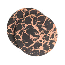 Load image into Gallery viewer, Dainty Home Marble Cork Foil Printed Marble Granite Designed Thick Cork Textured 15" x 15" Round Placemats
