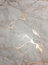 Load image into Gallery viewer, Dainty Home Marble Cork Foil Printed Marble Granite Designed Thick Cork Textured 15" x 15" Round Placemats