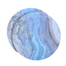 Load image into Gallery viewer, Dainty Home Marble Cork Foil Printed Marble Granite Designed Thick Cork Textured 15" x 15" Round Placemats