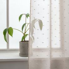 Load image into Gallery viewer, Dainty Home Ribbons Embellished Lurex Window Curtain