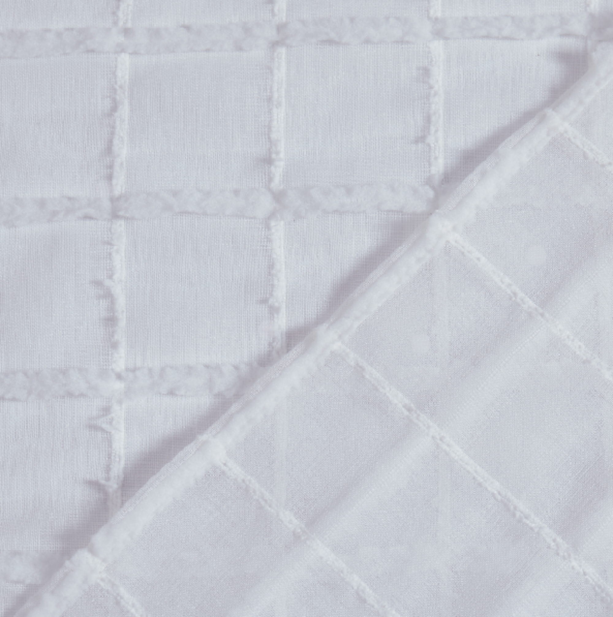 Dainty Home Kelly Boho 3D Chenille Embroidered Geometric Pattern Linen Look Light Filtering Grommet Panel Pair