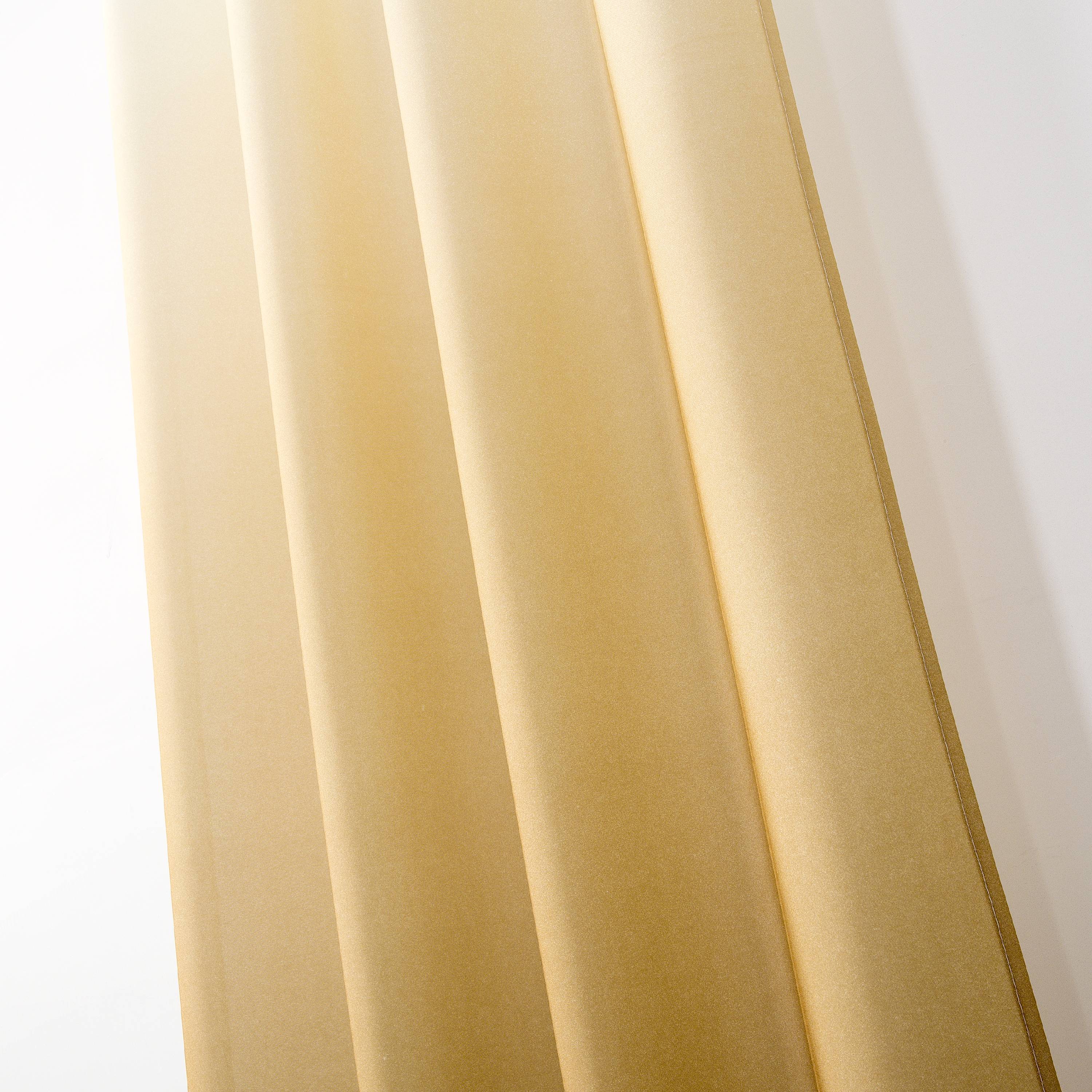 Dainty Home Shades Gradient Ombre Design Heavy Room Darkening Rod Pocket Panel Pair