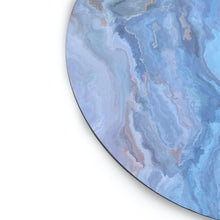 Load image into Gallery viewer, Dainty Home Marble Cork Foil Printed Marble Granite Designed Thick Cork Textured 15" x 15" Round Placemats