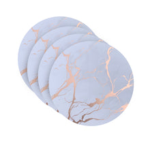 Load image into Gallery viewer, Dainty Home Marble Cork Foil Printed Marble Granite Designed Thick Cork Textured 4" x 4" Round Coasters