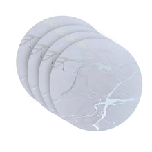 Load image into Gallery viewer, Dainty Home Marble Cork Foil Printed Marble Granite Designed Thick Cork Textured 4" x 4" Round Coasters