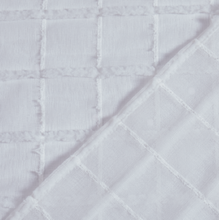 Load image into Gallery viewer, Dainty Home Kelly Boho 3D Chenille Embroidered Geometric Pattern Linen Look Light Filtering Grommet Panel Pair