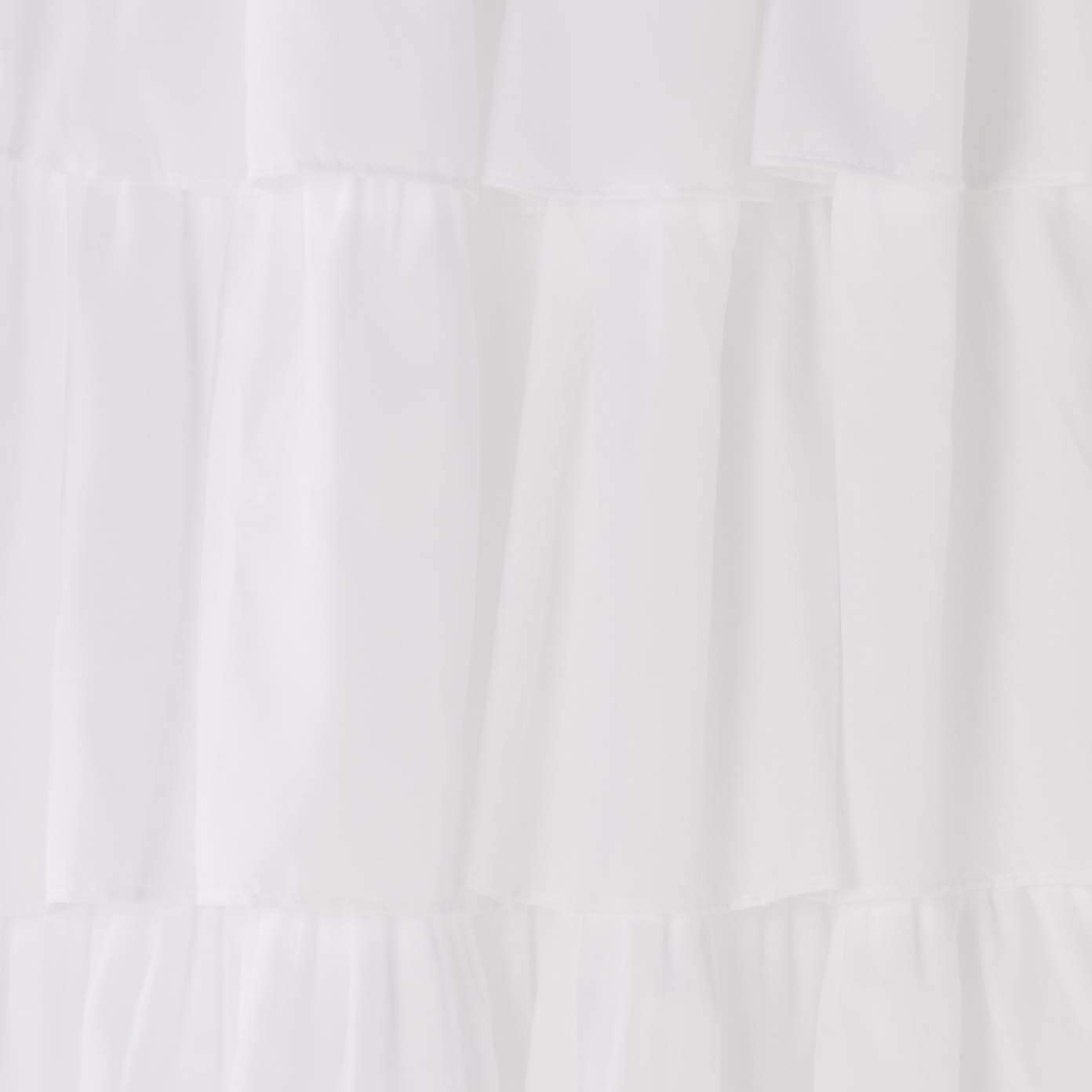 Dainty Home Carnival Pleated Layers Light Filtering Airy & Breathable Rod Pocket Panel Pair
