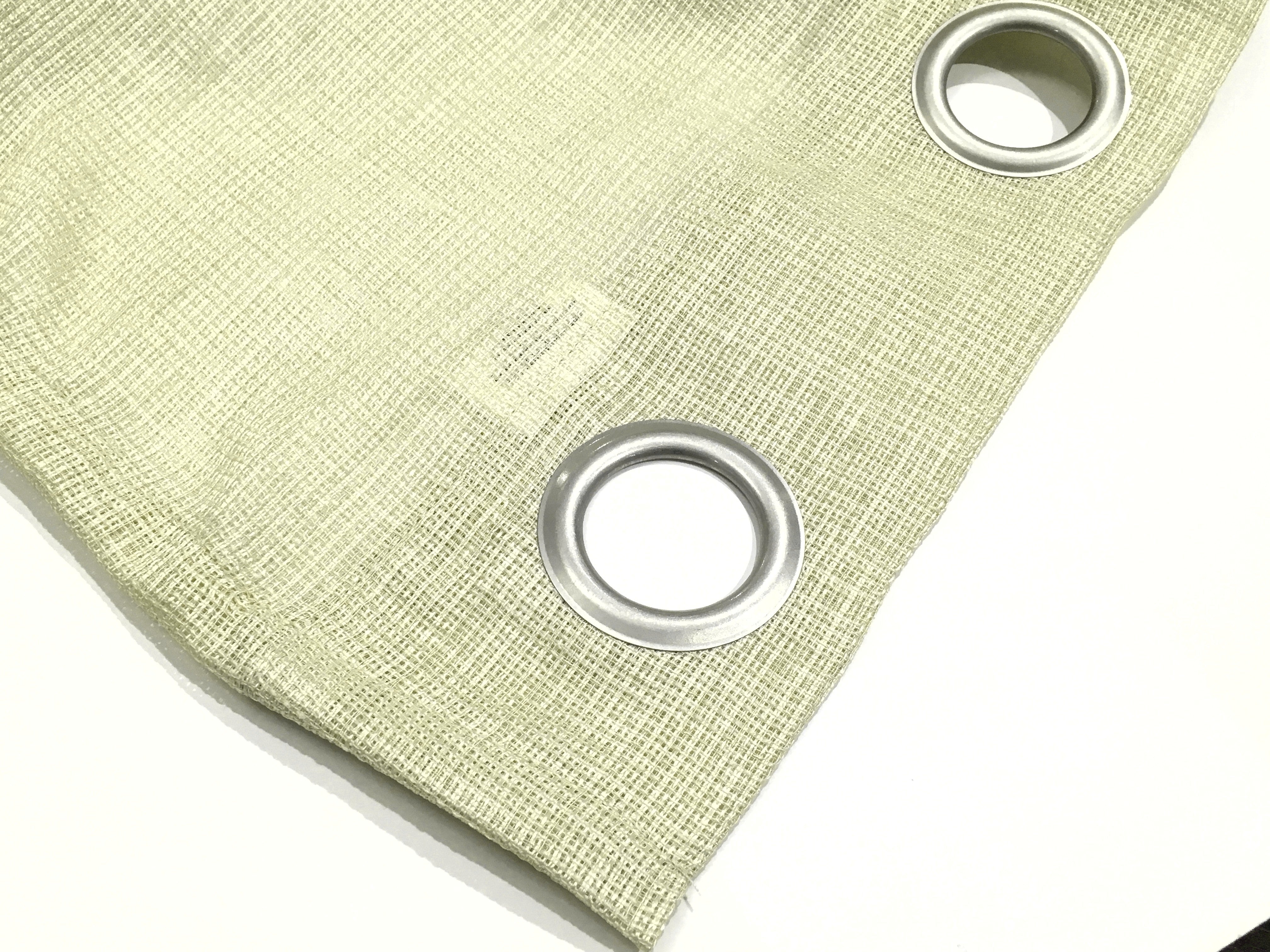 Dainty Home Spectrum Solid Textured Box Weave Designed Fabric Light Filtering Grommet Panel Pair