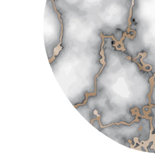 Load image into Gallery viewer, Dainty Home Marble Cork Foil Printed Marble Granite Designed Thick Cork Textured 15" x 15" Round Placemats