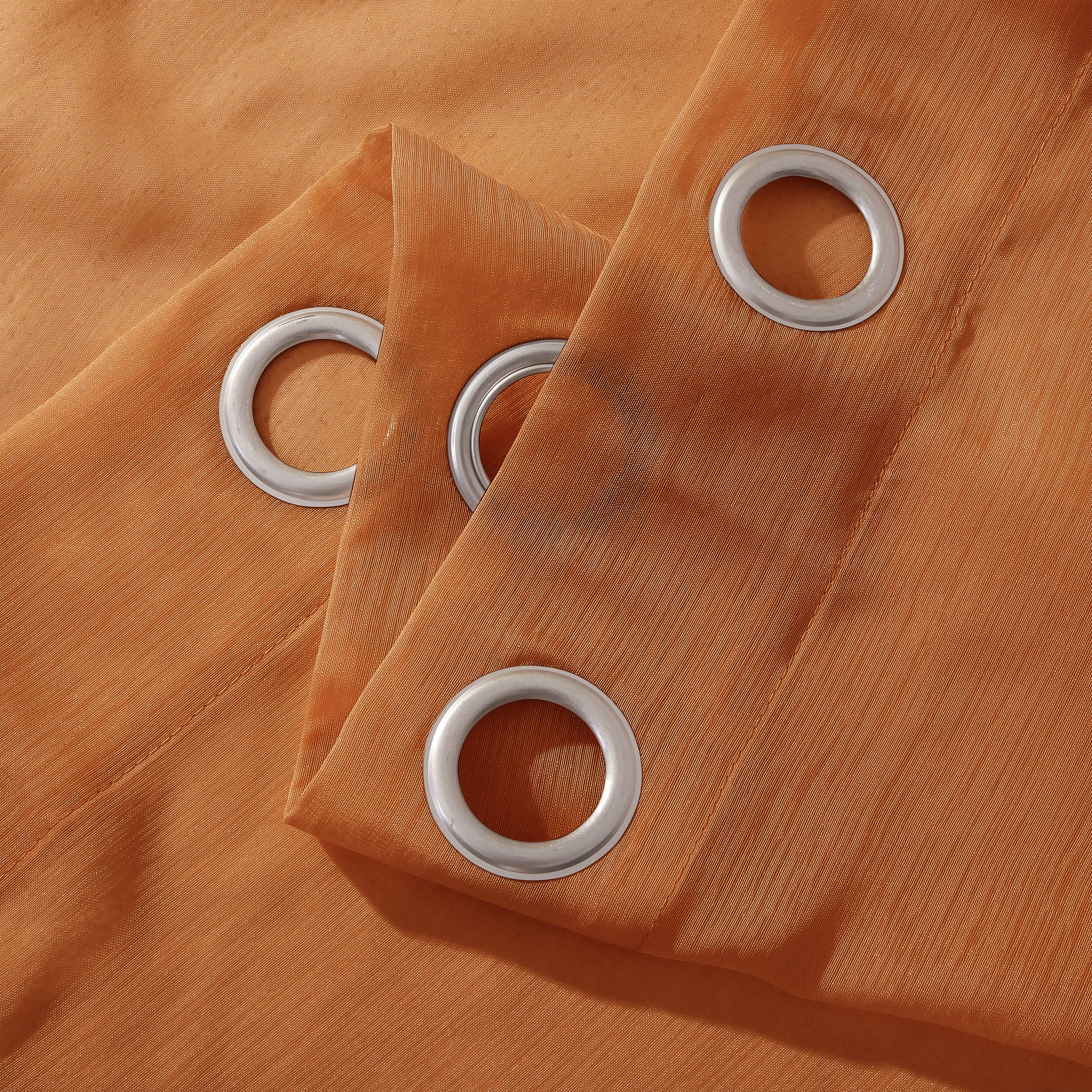 Dainty Home Malibu Solid Airy & Breathable Semi-Sheer Light Filtering Extra Wide Grommet Panel Pair