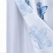 Load image into Gallery viewer, Dainty Home Smart Design Complete 2 in 1 Waffle Weave Hotel Spa Style Fabric Shower Curtain Snap On/Off Waterproof Detachable Liner Set