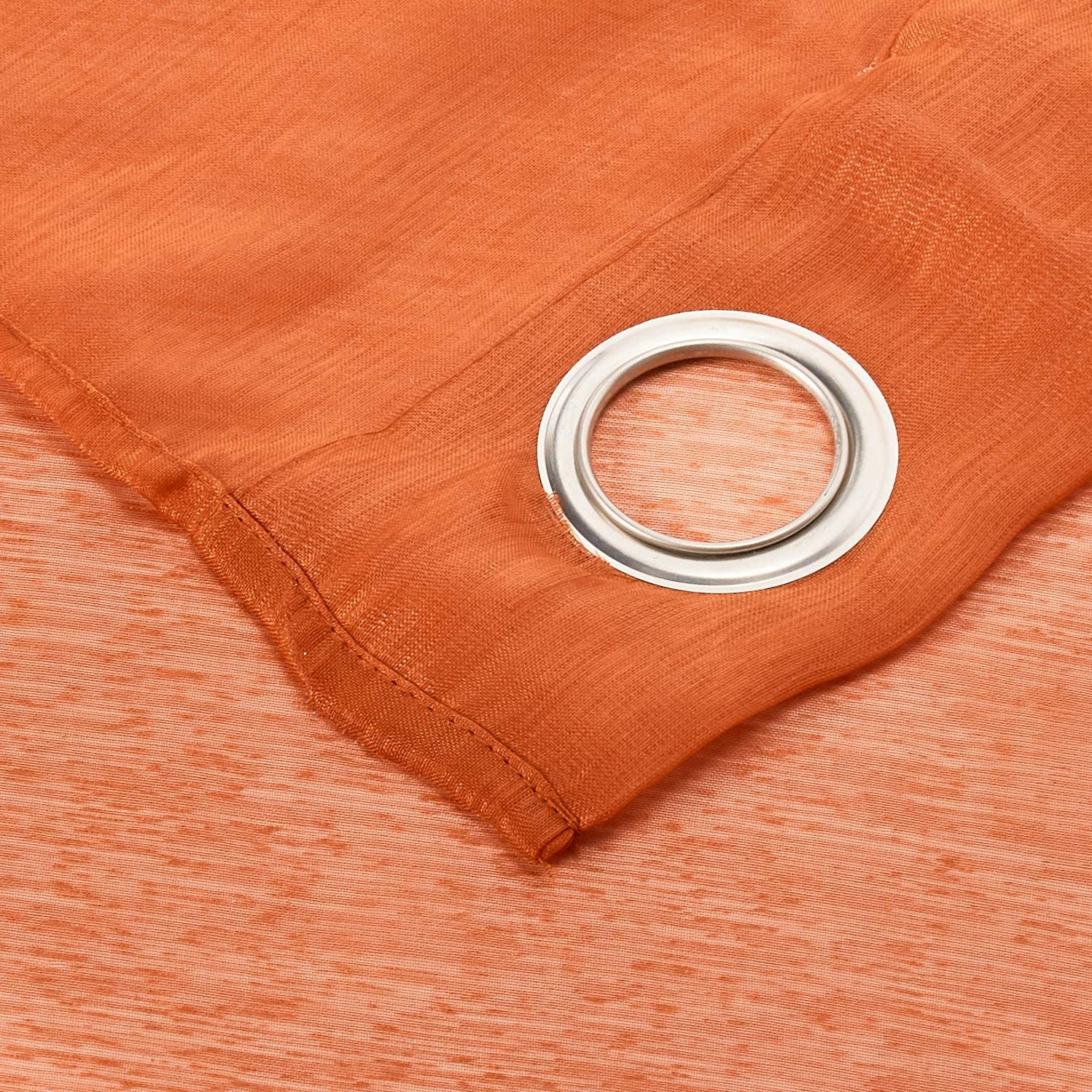 Dainty Home Malibu Solid Airy & Breathable Semi-Sheer Light Filtering Extra Wide Grommet Set Of 4 Window Panels