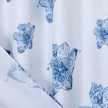 Load image into Gallery viewer, Dainty Home Smart Design Complete 2 in 1 Waffle Weave Hotel Spa Style Fabric Shower Curtain Snap On/Off Waterproof Detachable Liner Set