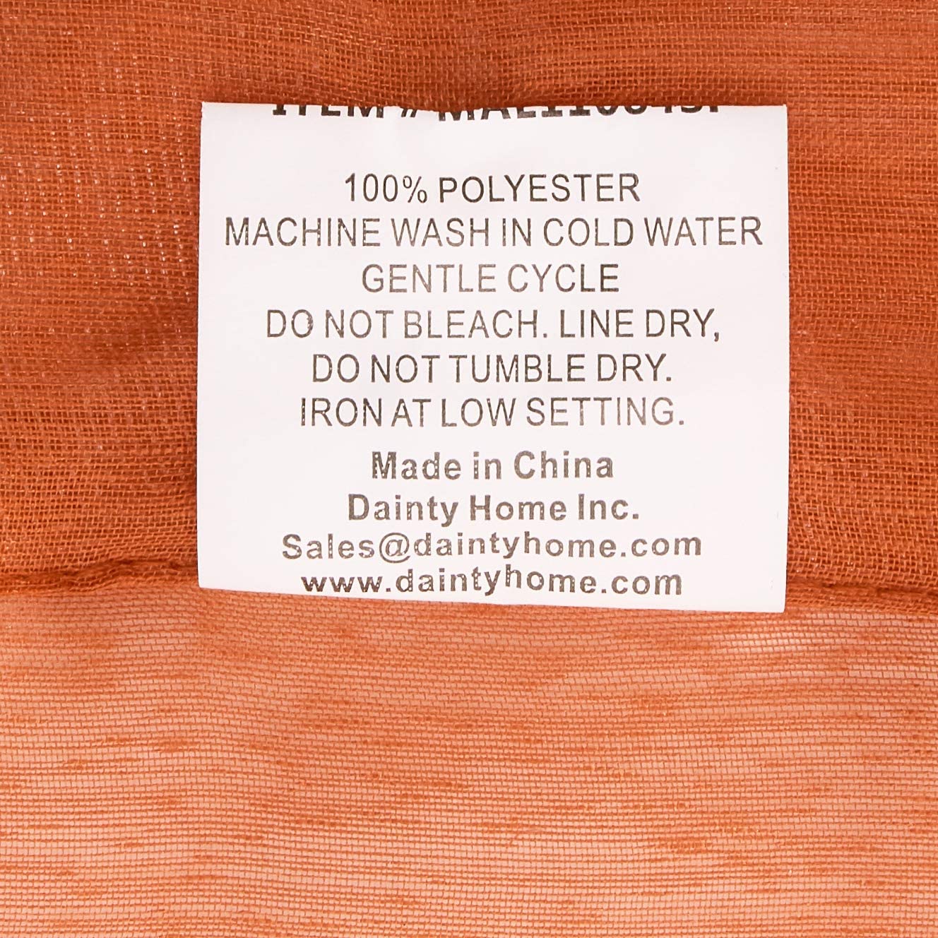 Dainty Home Malibu Solid Airy & Breathable Semi-Sheer Light Filtering Extra Wide Grommet Set Of 4 Window Panels