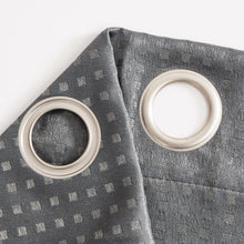 Load image into Gallery viewer, Dainty Home Times Square 3D Woven Basketweave Design Blackout Thermal Insulated Grommet Panel Pair