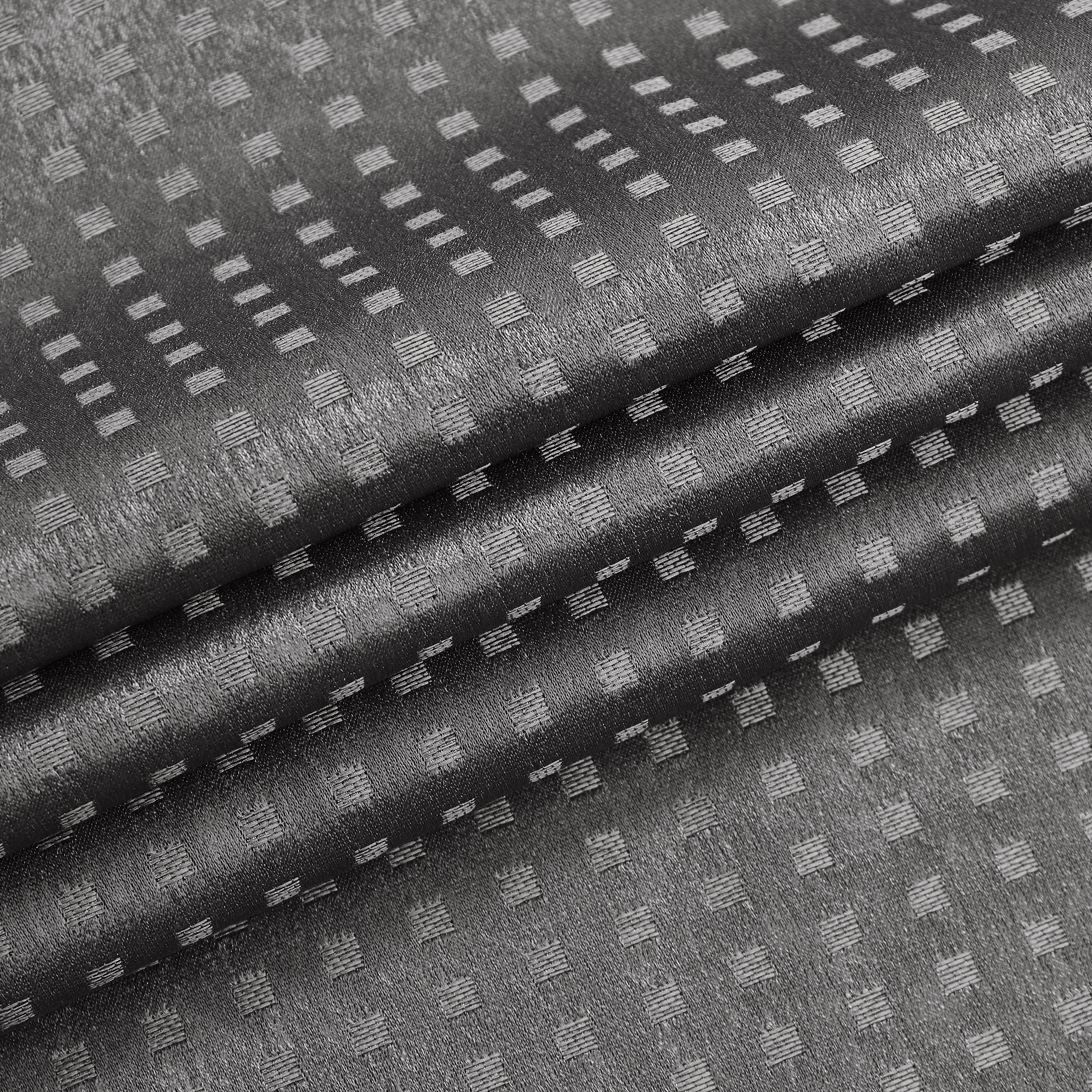 Dainty Home Times Square 3D Woven Basketweave Design Blackout Thermal Insulated Grommet Panel Pair