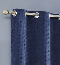 Load image into Gallery viewer, Dainty Home Times Square 3D Woven Basketweave Design Blackout Thermal Insulated Grommet Panel Pair