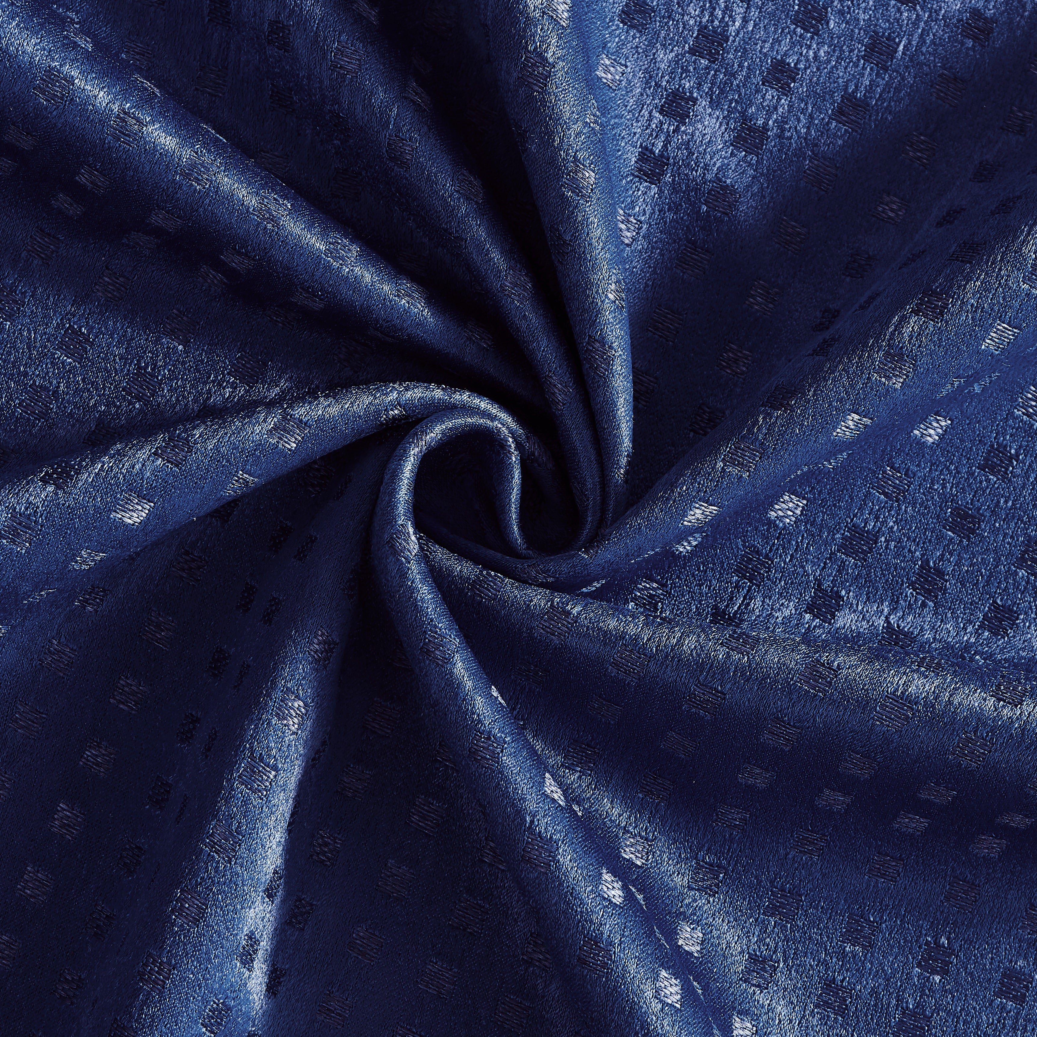 Dainty Home Times Square 3D Woven Basketweave Design Blackout Thermal Insulated Grommet Panel Pair