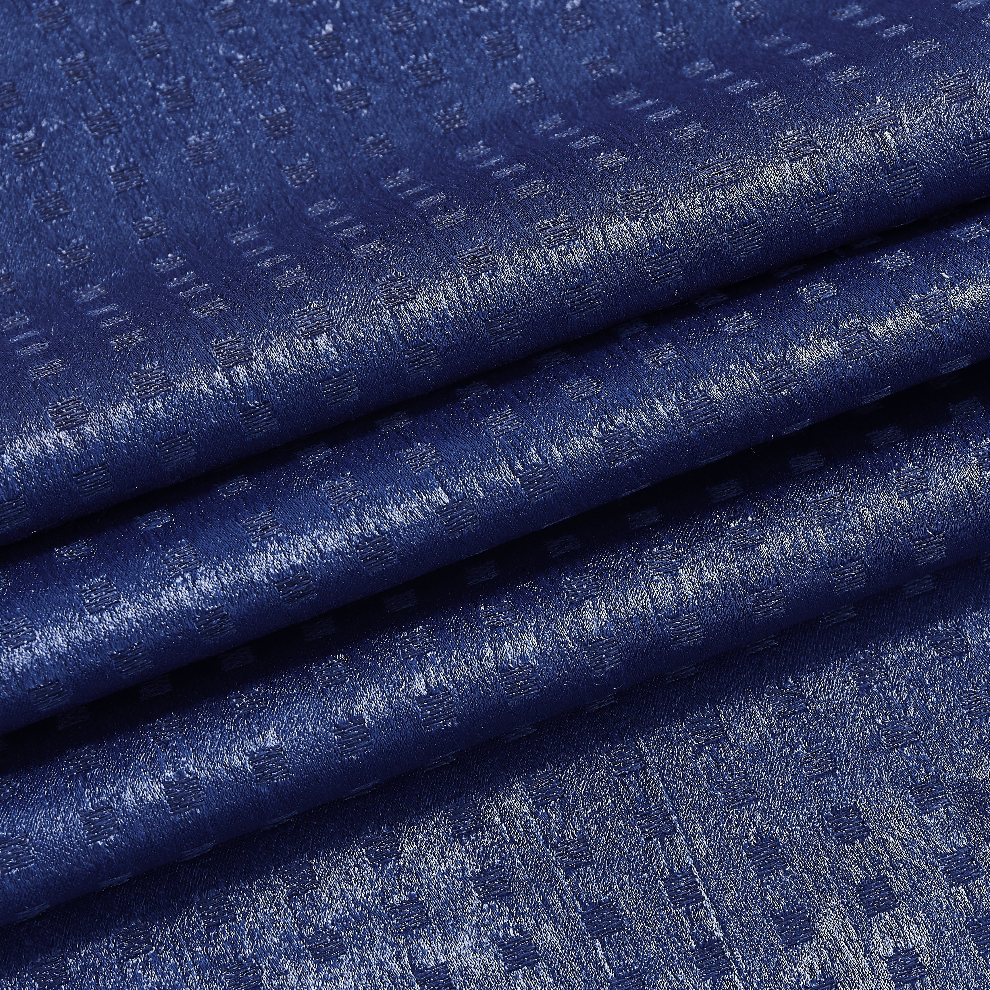 Dainty Home Times Square 3D Woven Basketweave Design Blackout Thermal Insulated Grommet Panel Pair