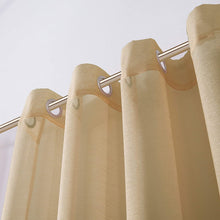 Load image into Gallery viewer, Dainty Home Malibu Solid Airy & Breathable Semi-Sheer Light Filtering Extra Wide Grommet Panel Pair