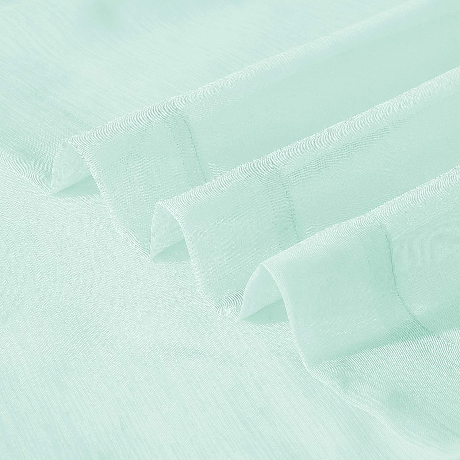 Dainty Home Malibu Solid Airy & Breathable Semi-Sheer Light Filtering Extra Wide Grommet Panel Pair