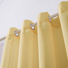 Load image into Gallery viewer, Dainty Home Malibu Solid Airy & Breathable Semi-Sheer Light Filtering Extra Wide Grommet Panel Pair