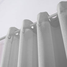 Load image into Gallery viewer, Dainty Home Malibu Solid Airy & Breathable Semi-Sheer Light Filtering Extra Wide Grommet Set Of 4 Window Panels