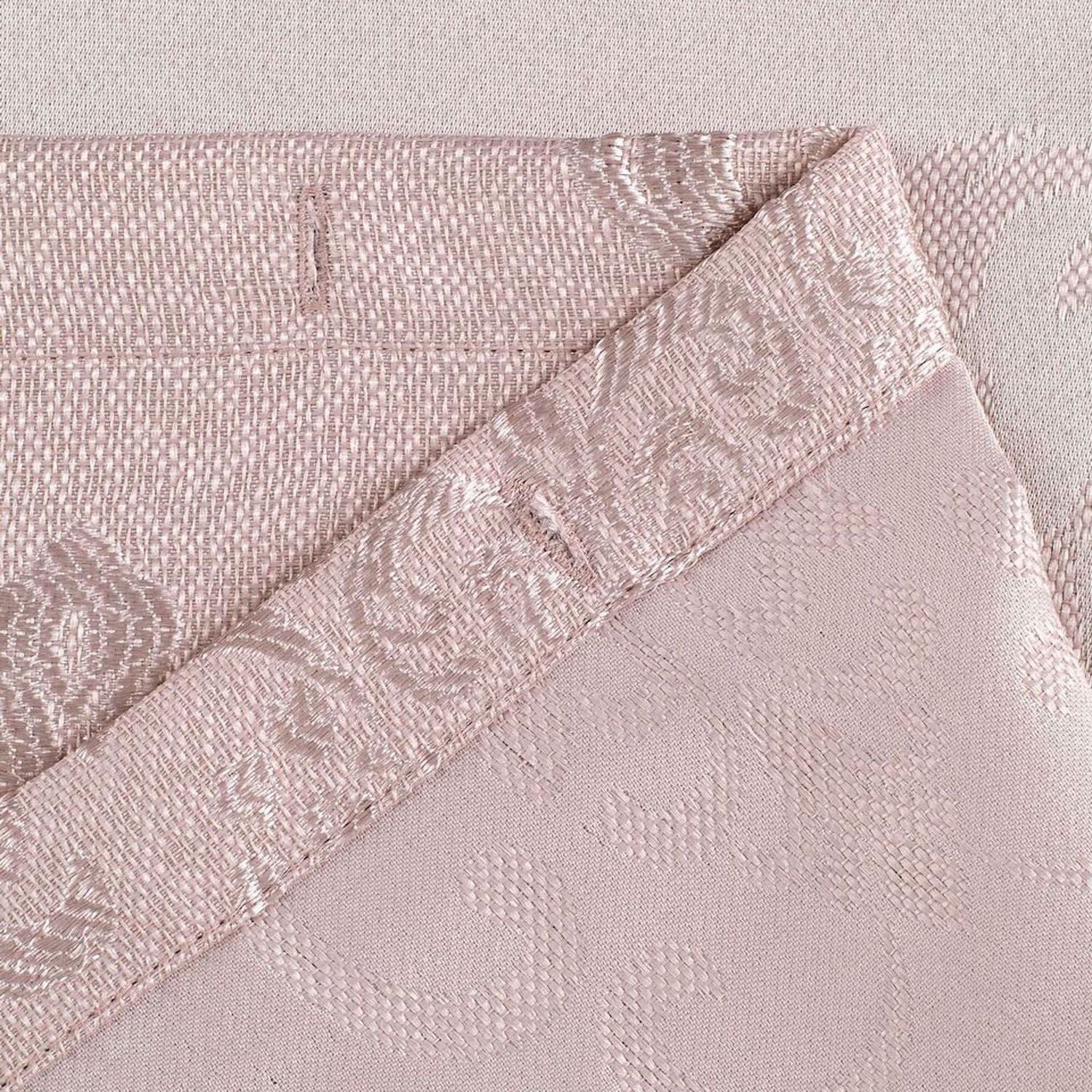 Dainty Home Majestic Contemporary Luxurious Satin Embroidered Damask Design Room Darkening Grommet Panel Pair