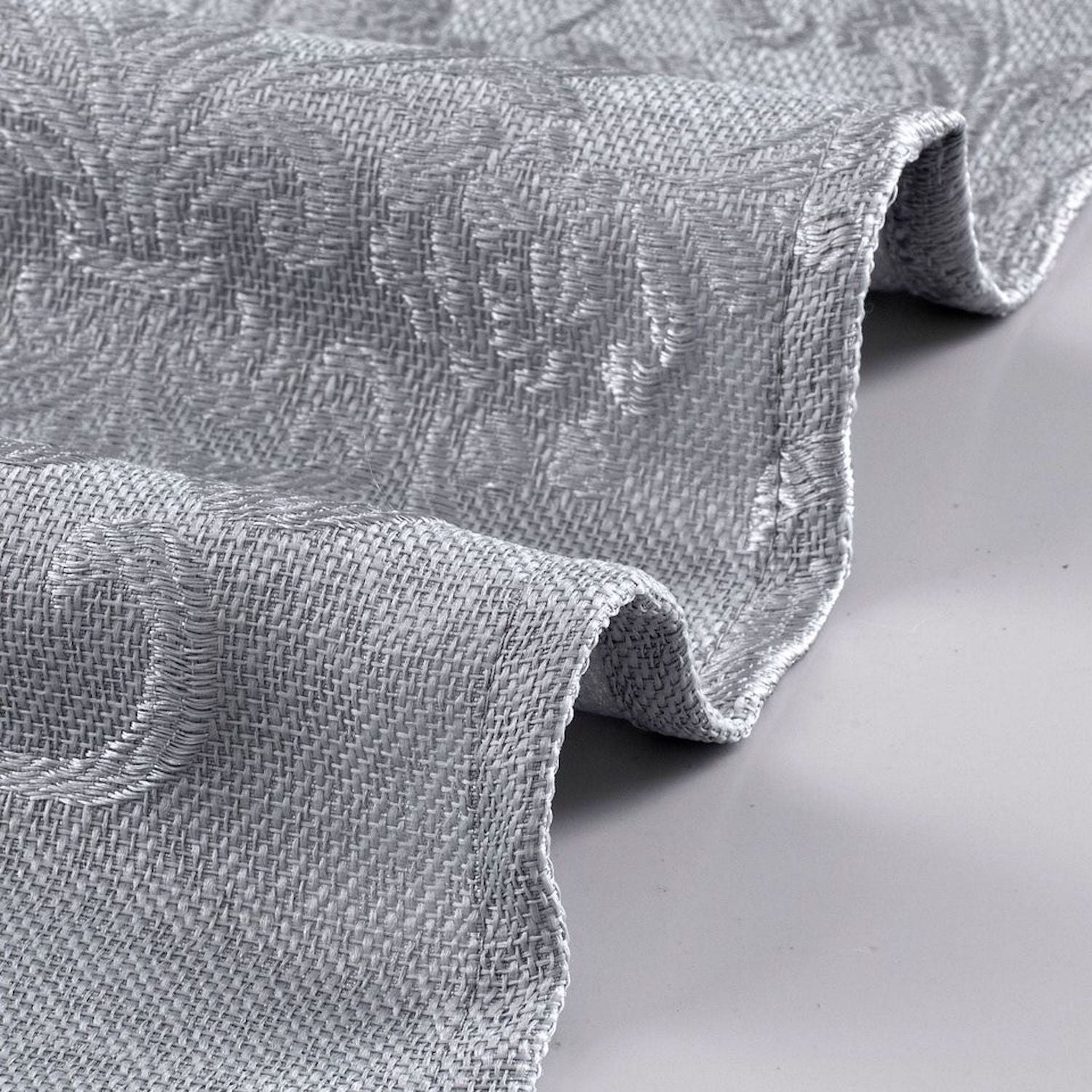 Dainty Home Majestic Contemporary Luxurious Satin Embroidered Damask Design Room Darkening Grommet Panel Pair